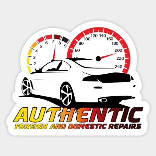 Authentic Auto Color Logo Front Sticker